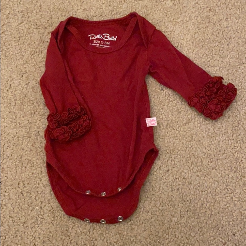 Ruffle Butts onesie. Like new